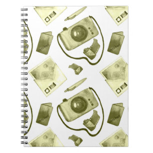 Carnet Vintage hipster sepia motif consistant