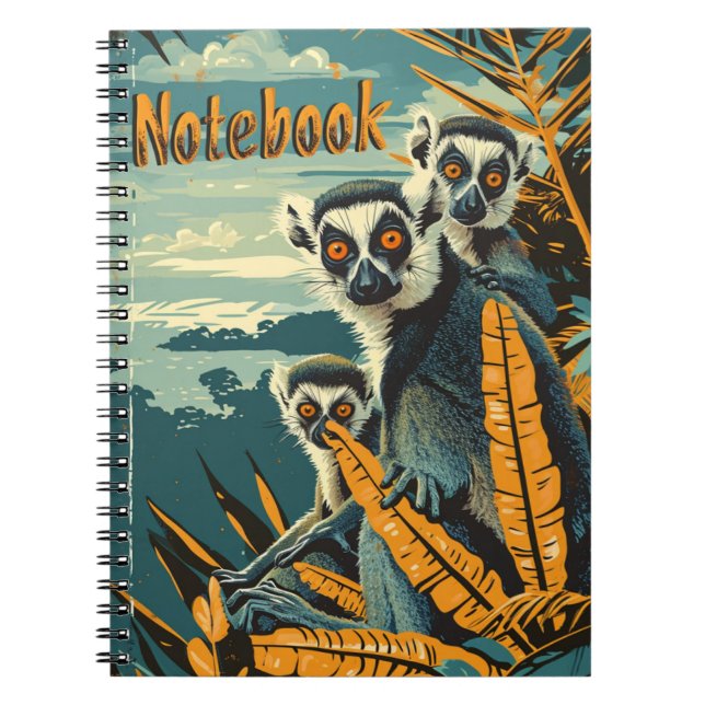 Carnet Vintage Lemur (Devant)