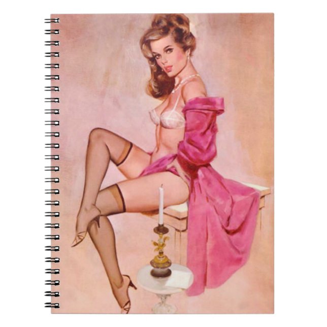 Carnet Vintage Maughty Mistress Pin Up (Devant)