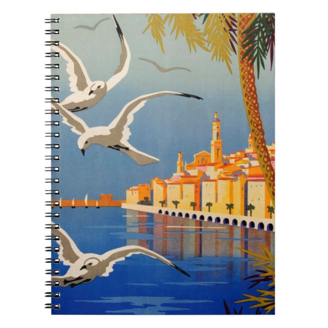 Carnet Vintage Menton CoTe D'azur (Devant)