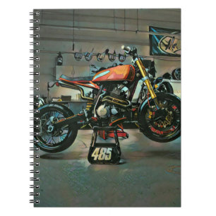 Carnet vintage motorcycle art
