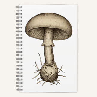 Carnet Vintage Mushrooms Notebook