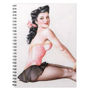 Carnet Vintage Naughty Ballerina Pin Up