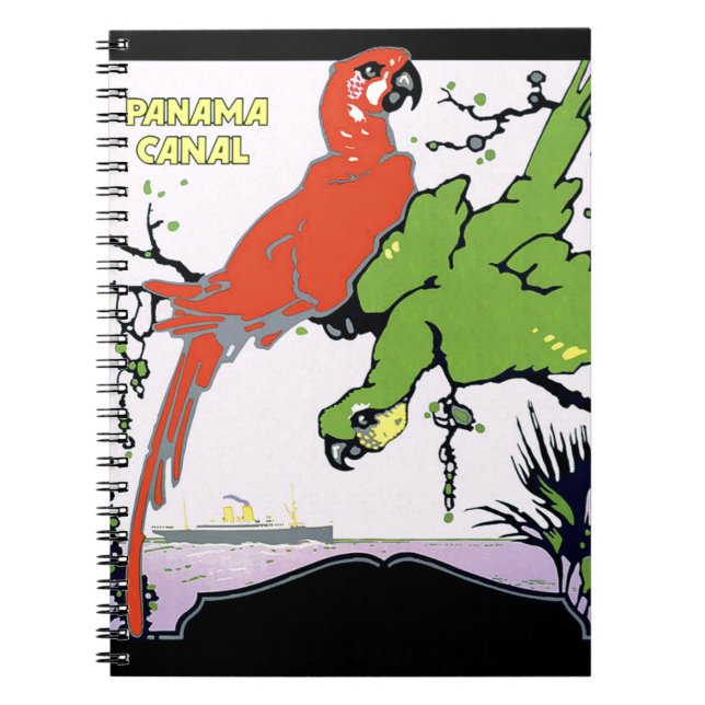 Carnet Vintage Panama Canal Travel (Devant)