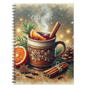 Carnet Vintage personnalisé Marché de Noël Vins Multiculé