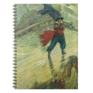 Carnet Vintage Pirate, le Hollandais volant par Howard Py