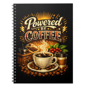 Carnet Vintage Propulsé par le Café – Design Rétro pour A