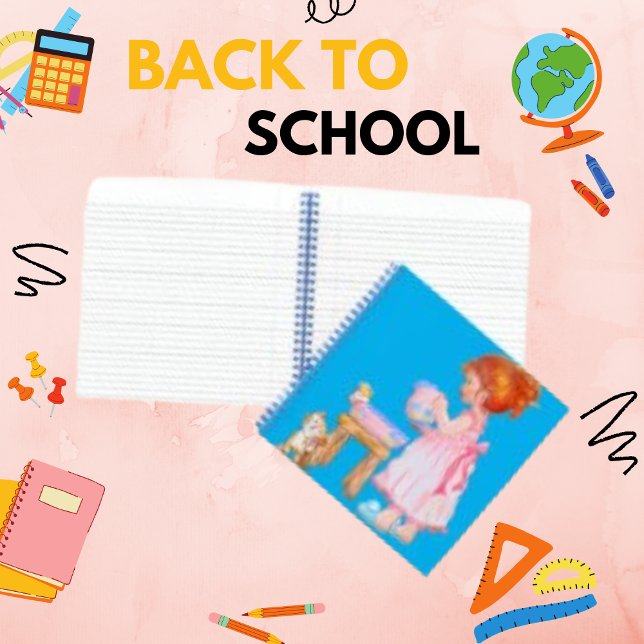 Carnet Vintage Retro Pretty Little Girl (Créateur téléchargé)