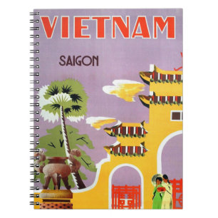 Carnet Vintage Saigon Vietnam Travel
