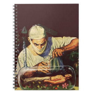 Carnet Vintage Science Fiction, Laboratory Mad Scientist