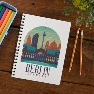 Carnet Vintage Skyline Berlin Allemagne