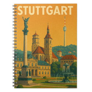 Carnet Vintage Stuttgart Allemagne