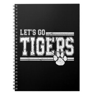 Carnet Vintage Tigers School Sports Nom Retro