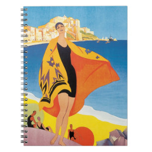 Carnet Vintage Travel, Beach Vacation at Calvi, Corsica
