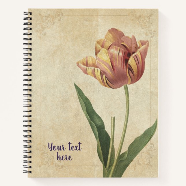 Carnet Vintage Tulip (Tulipa culta) (Devant)