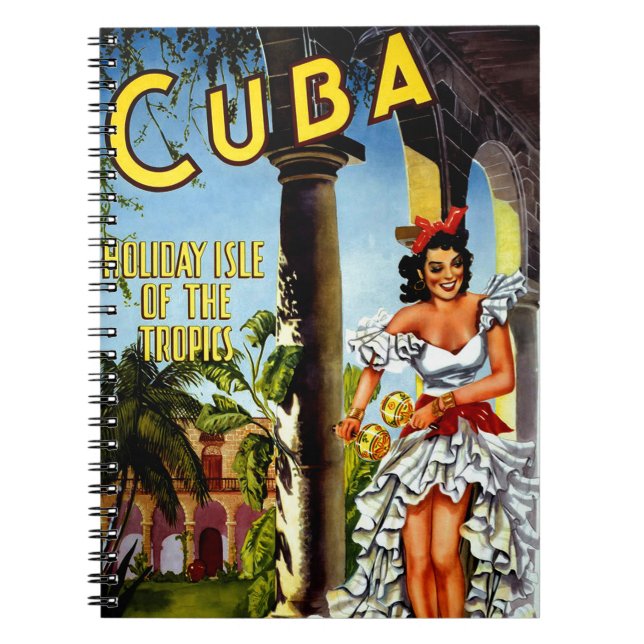 Carnet Vintage voyage de danseuse cubaine (Devant)