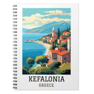 Carnet Vintage voyage rétro de Kefalonia Grèce
