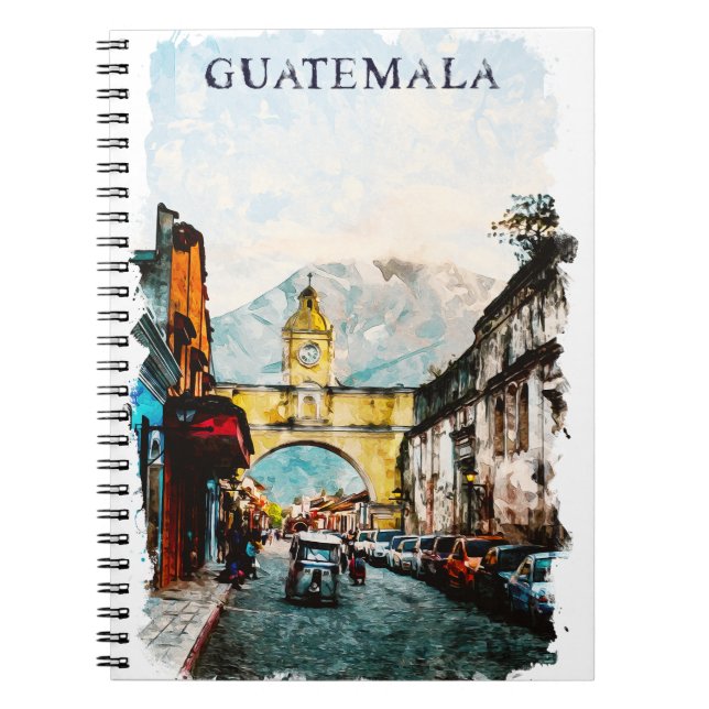 Carnet Vintage voyage rétro du Guatemala (Devant)