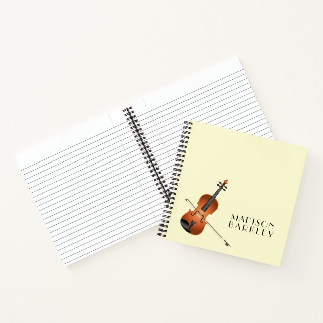 Carnet Viola Violon Musique Enseignant Musicien (Intérieur)