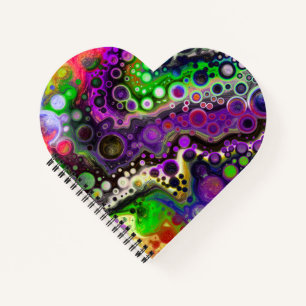 Carnet Violet, citron vert et marbre noir