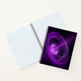 Carnet Violet Energy Vortex Spiral Notebook