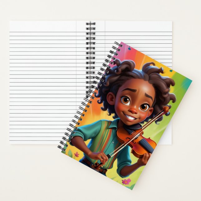 Carnet Violin Girl (À l'intérieur)
