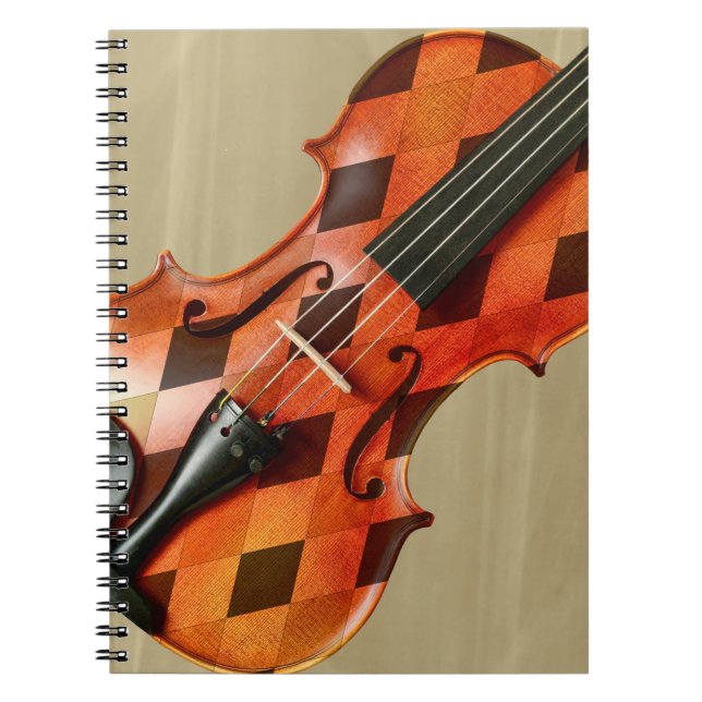 Carnet Violon arlequin (Devant)