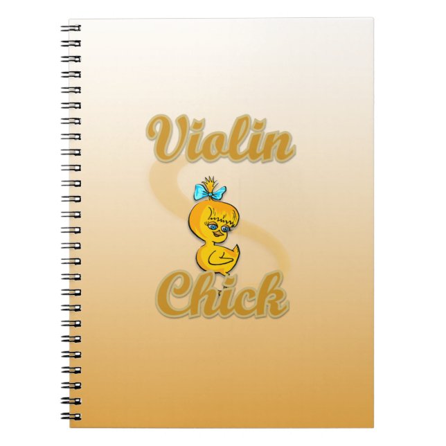 Carnet Violon Chick (Devant)
