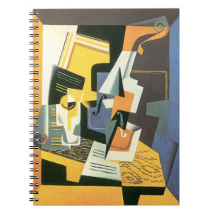 Carnet Violon et verre de Juan Gris, Cubisme vintage