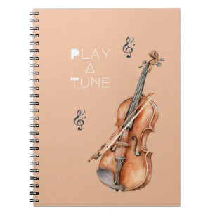Carnet Violon Joue Une Chanson