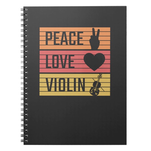Carnet Violoniste violon (Devant)