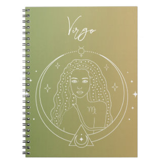 Carnet Virgo zodiaque horoscope étoile signe dégradé