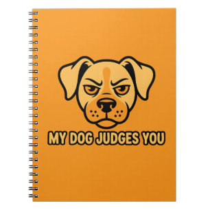 Carnet Visage de Chien Judicieux Citation Drôle Sarcastiq