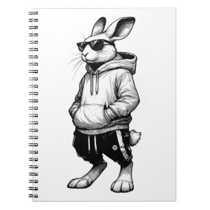 Carnet Visage De Lapin Avec Lunettes De Soleil Joyeux Jou