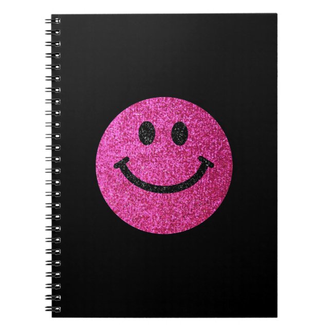 Carnet Visage de parties scintillantes de faux de roses (Devant)