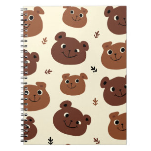Carnet Visage d'ours drôle