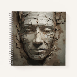Carnet Visage Humain Provenant De L'Ancien Plâtre