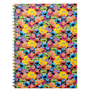 Carnet Visages de personnages de 1, rue Sésame en motif