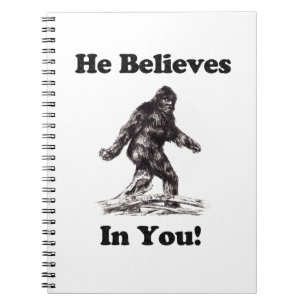 Carnet Visée de Bigfoot Sasquatch - il croit en vous