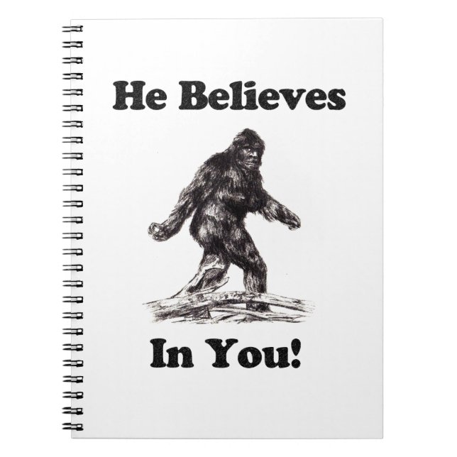 Carnet Visée de Bigfoot Sasquatch - il croit en vous (Devant)