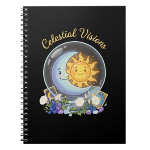 Carnet Visiones Célestes Tarot Cristal Soleil et Lune M