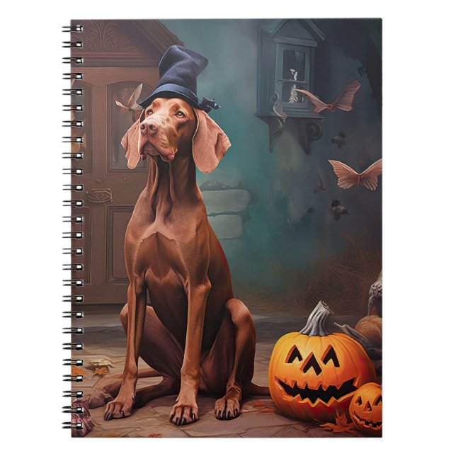 Carnet Vizsla Potirons Halloween Épouvantable (Devant)