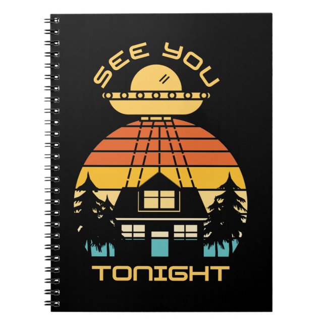 Carnet Voir ce soir Funny Alien UFO (Devant)
