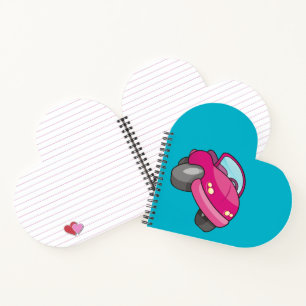 Carnet Voiture Carton Rose