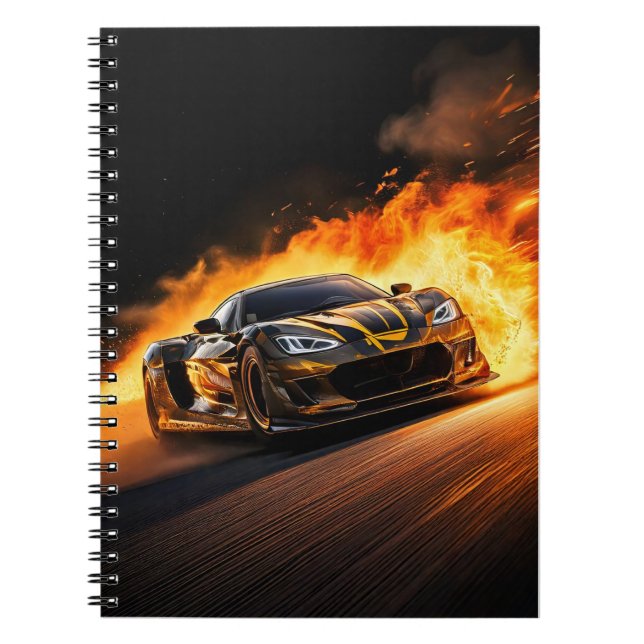 Carnet - voiture de course (Devant)