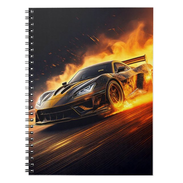 Carnet - voiture de course (Devant)