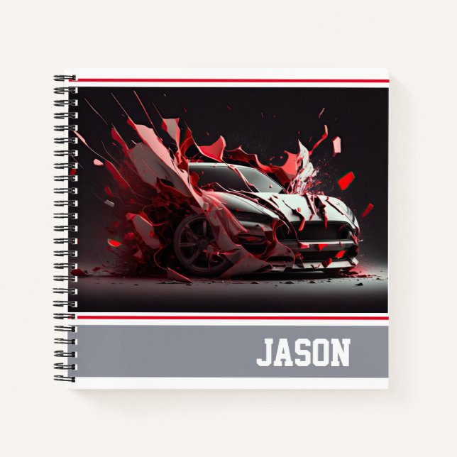 Carnet Voiture de sport (Devant)