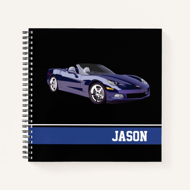Carnet Voiture de sport (Devant)
