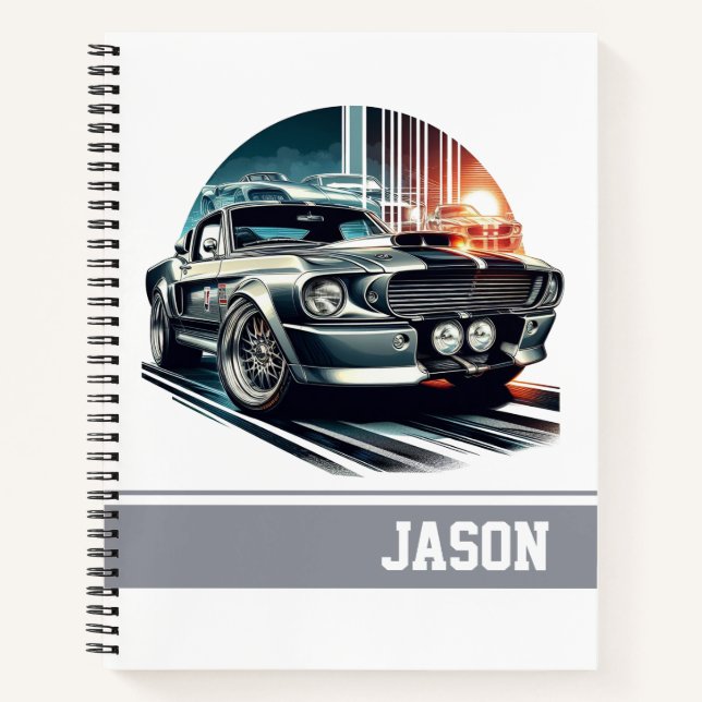 Carnet Voiture de sport (Devant)