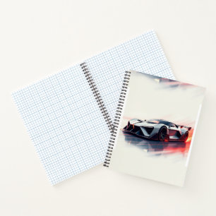 Carnet Voiture de sport futuriste - Design élégant généré